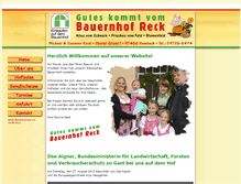 Tablet Screenshot of bauernhof-reck.de